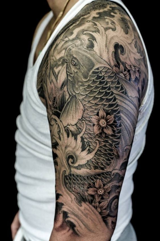 Koi Tattoo Design on arm