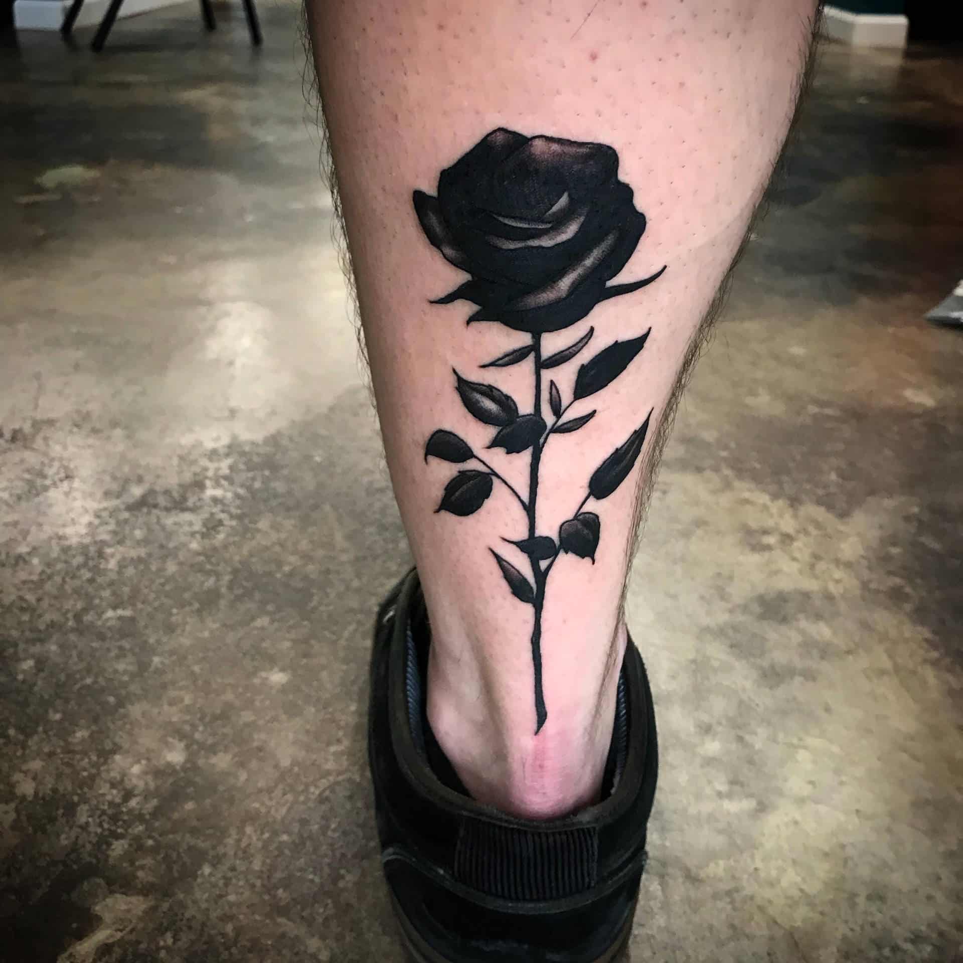 black rose tattoo on leg vrll7n69tafagi6m vrll7n69tafagi6m