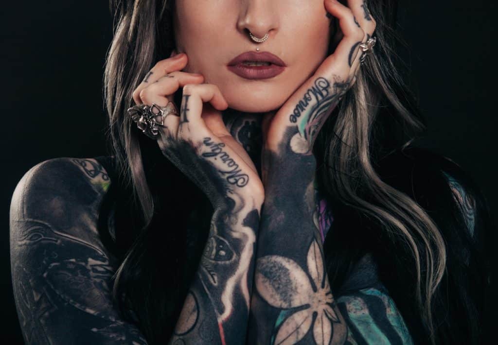 Girl with Arm Tattoos