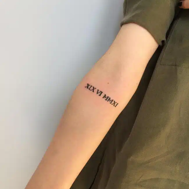 date-of-birth-in-roman-numerals-tattoo