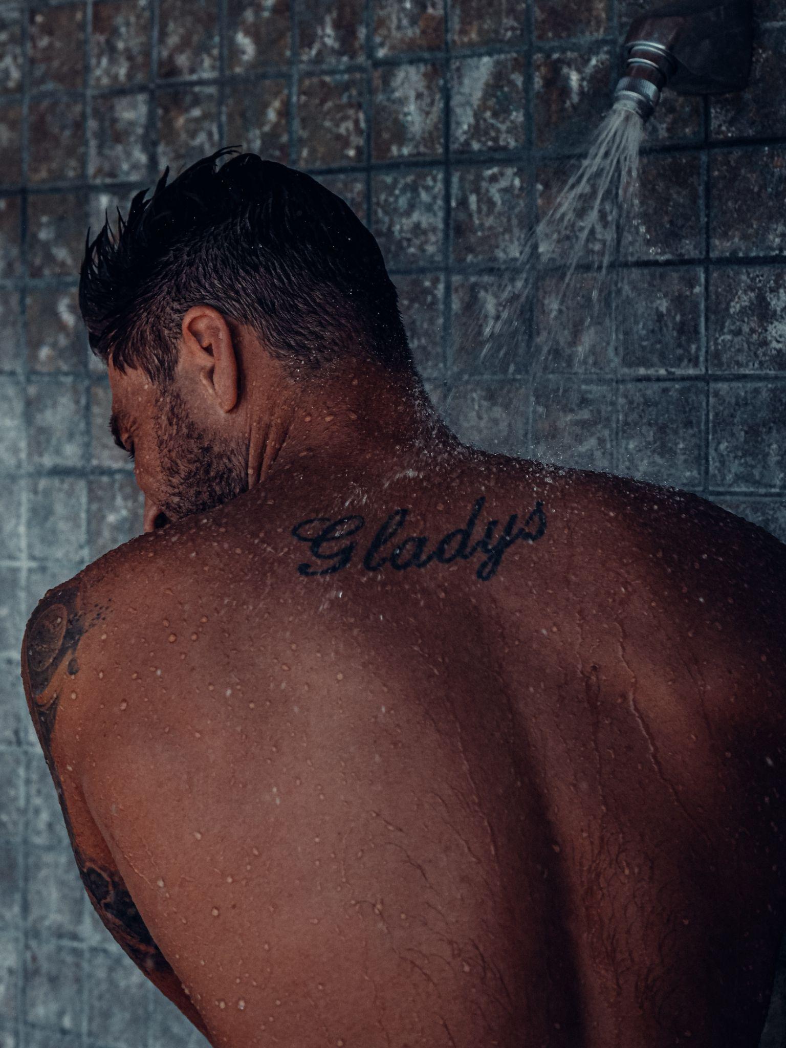 Shower With Tattoo