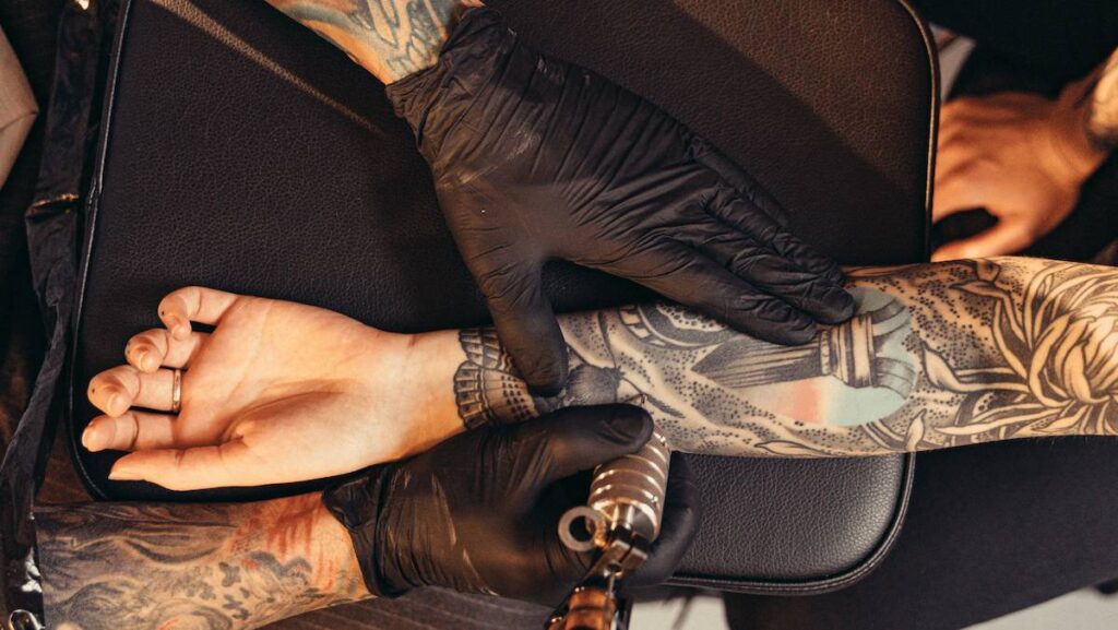 Fix over moistured tattoo