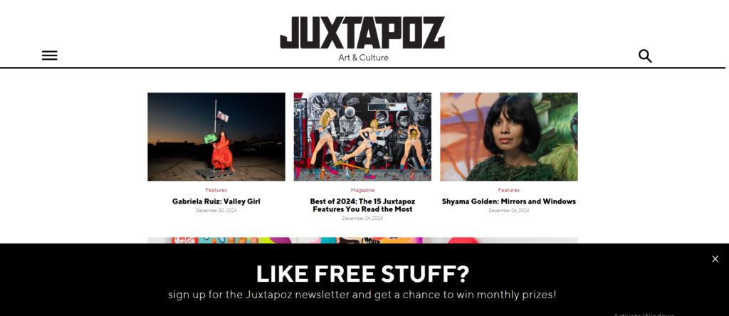 6. Juxtapoz Art & Culture Magazine 