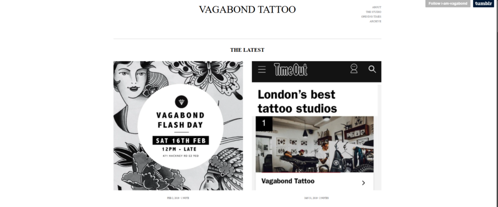 2. Vagabond Tattoo