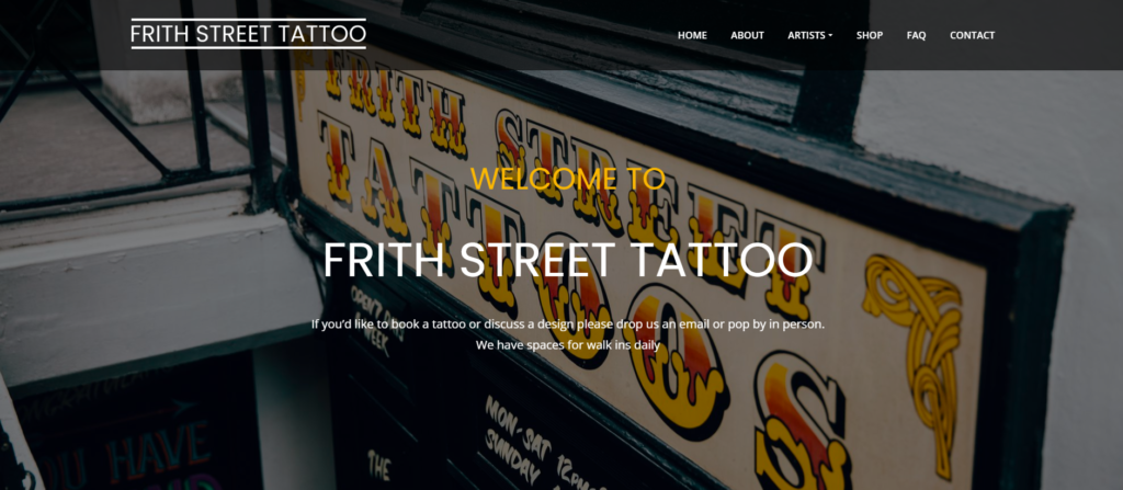 6. Frith Street Tattoo