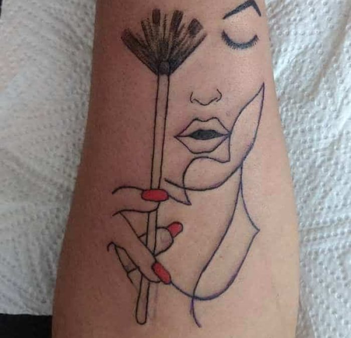 Dedication  Ink tattoo Makeup artist tattoo Girly tattoos