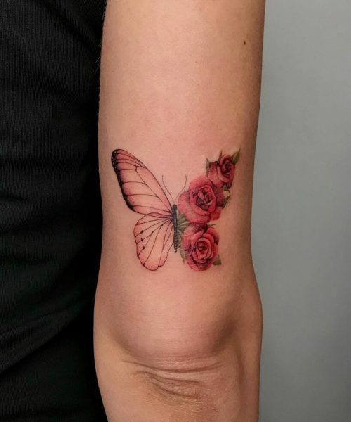 Red-Rose-And-Delicate-Butterfly-Tattoo-819x1024