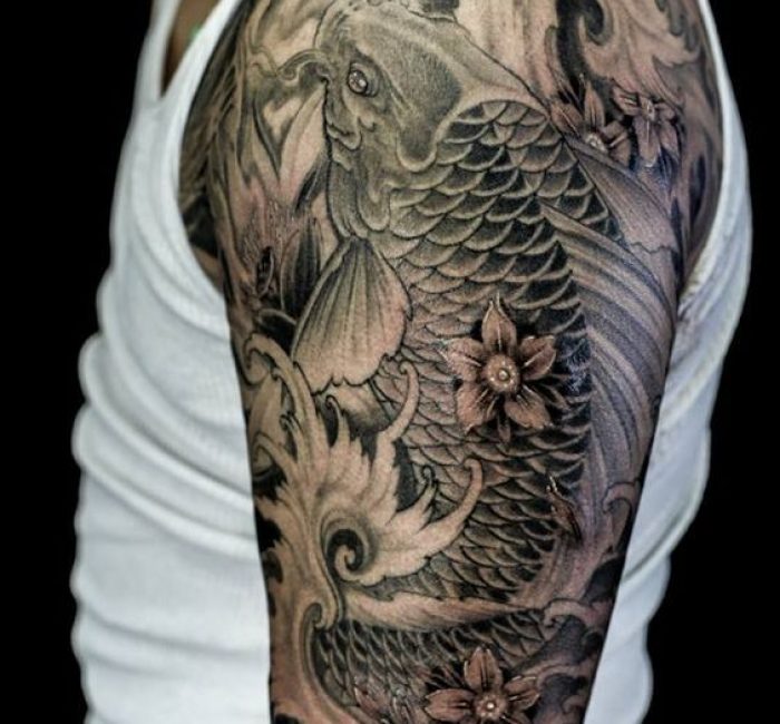 Koi Tattoo Design on arm