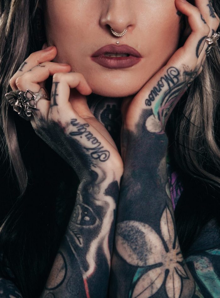 Girl with Arm Tattoos