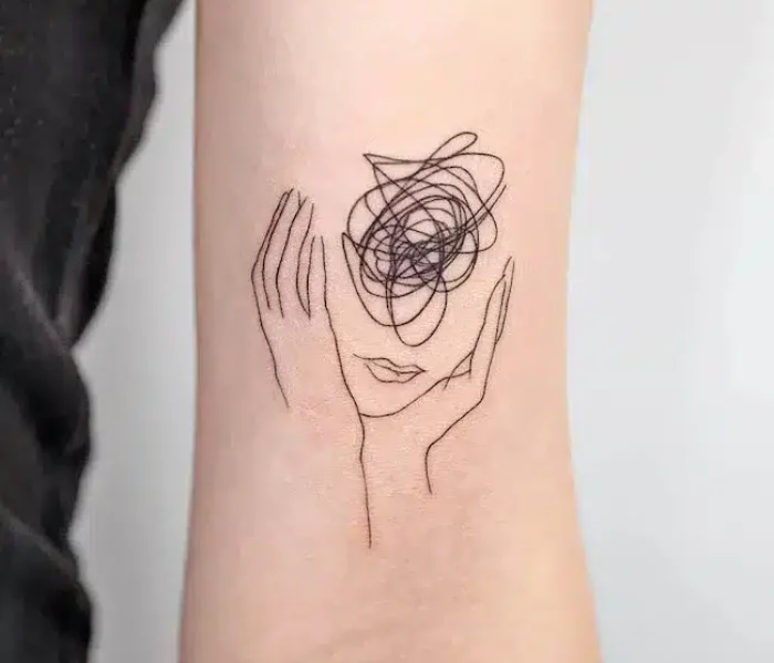 Minimalist Tattoo For Anxiety