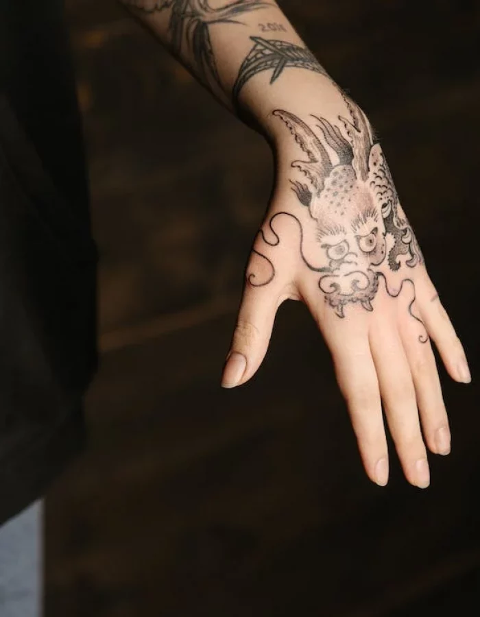 Dragon Tattoo on hand