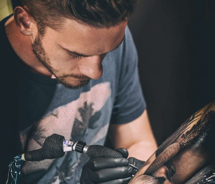 Professional tattoo artist